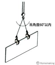 竪吊クランプ　広口型