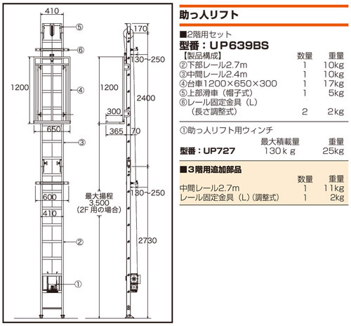 UP-639BS　寸法図