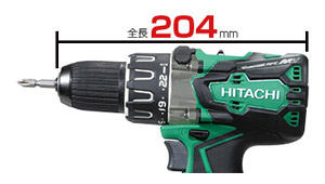 18V製品と同一サイズのコンパクトボディ 18V製品と同一サイズのコンパクトボディ