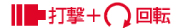 打撃+回転 打撃+回転