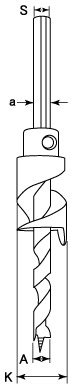 二段錐 K型×A型セット　寸法図