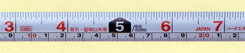尺目盛りを使う人のために表示を大きく、より見やすくしました。1/33m単位で表示してあります。(1/33m＝約30.3mm)