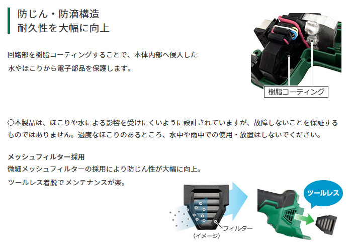 = 防じん・防滴構造