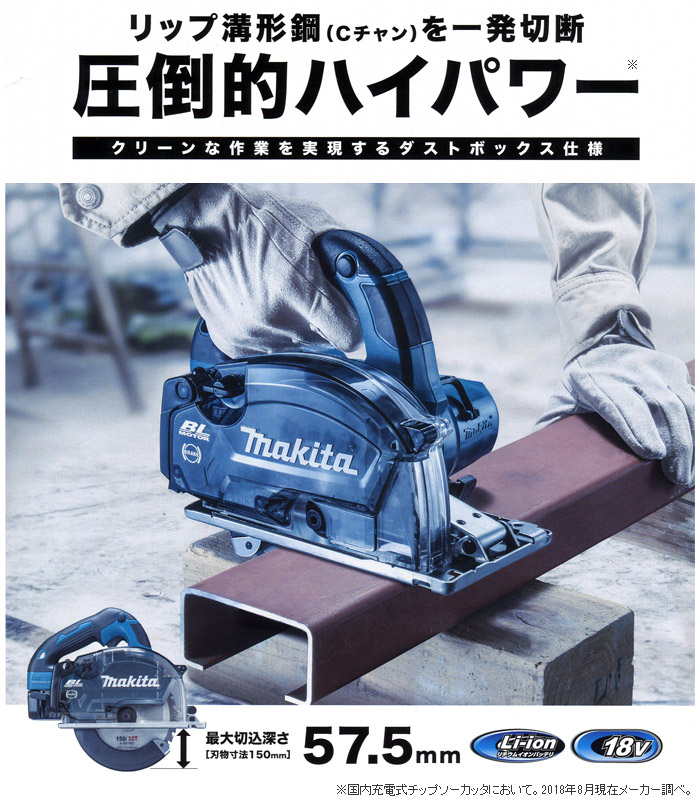 18V 150mm充電式チップソーカッタ