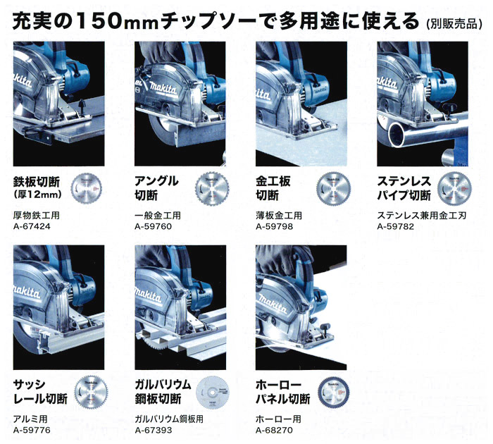 150mm チップソー 別販売品
