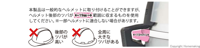 適合ヘルメット