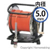 高圧用C型ドラム スムージーホース オレンジ(ダスターソケット付) φ5mm×30m 回転台なし