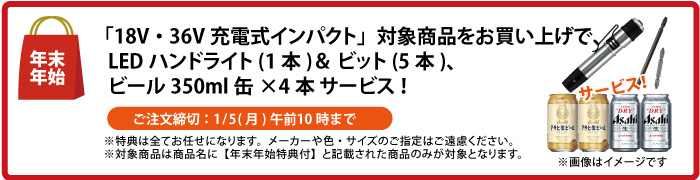 LEDライト＆ビット＆缶ビール4本 サービス