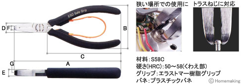 ドライバーで外せなくなった、極小サイズのトラスねじ、つぶれたねじ、サビついたねじ、特殊ねじなどの取り外しに大変便利です