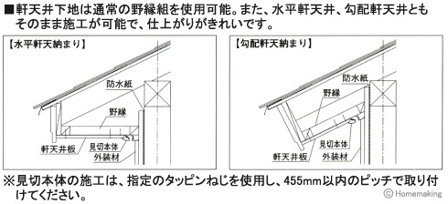 防火通気見切り縁