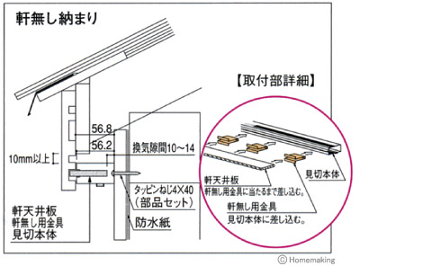 防火通気見切り縁