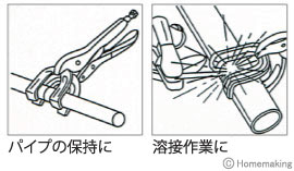 バイスプライヤ　溶接用