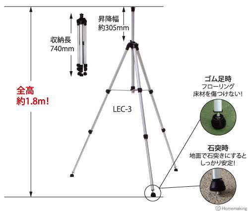 レーザークロス三脚3