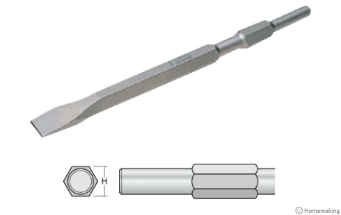 六角軸ハンマー用　17H・コールドチゼル