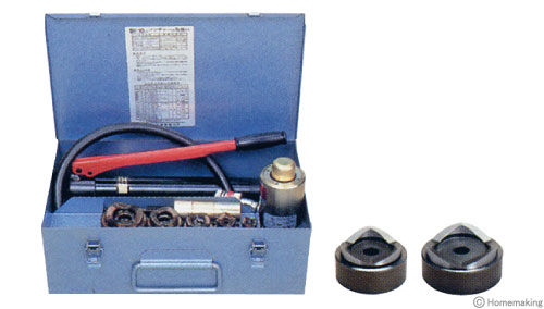 泉精器 油圧式パンチャ SH-10-1(B)P付3' 厚鋼3インチセット::SH10B3 