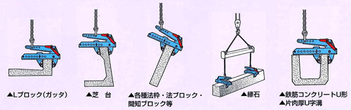 イーグル・クランプ 縁石用クランプ EST型 25〜250kg(25〜250mm)::EST