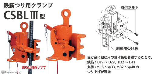 鉄筋つりクランプCSBLIII型