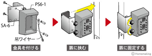 カギ番人　扉付プッシュ式