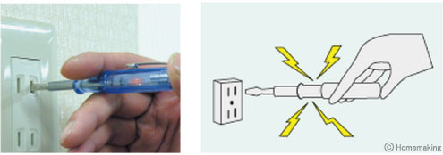 検電ドライバー(低電圧検電用)