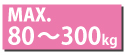 MAX80~300kg MAX80~300kg