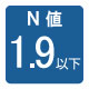 N値：1.9以下