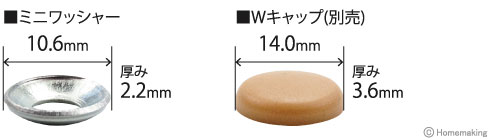 Wキャップ用　ミニワッシャー