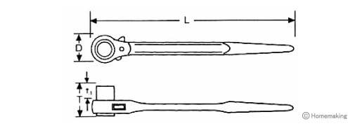 片口　ラチェットレンチ