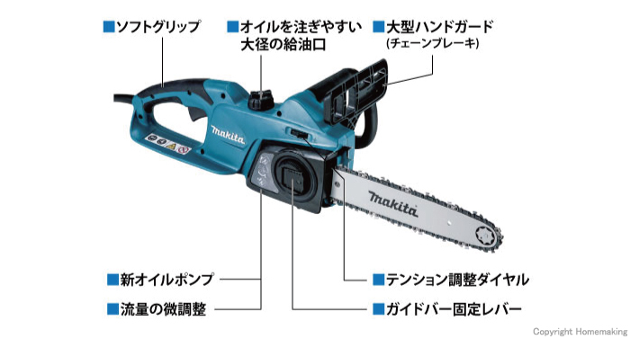 AC100V式ならではの、粘り強い切断力！