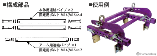 部品構成　使用例