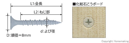 若井産業 ロール連結ビス ハイ＆ロー 3.8×28mm 白 1箱(100本×20巻): 他