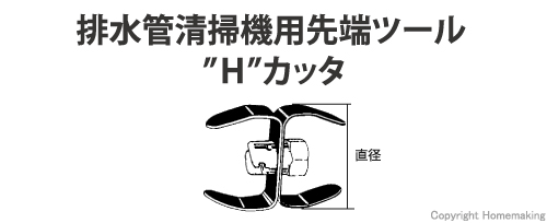 先端ツール ”H”カッタ T-101(直径50mm)