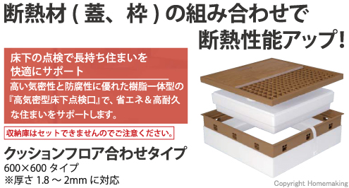 高気密、床下点検口、防腐性