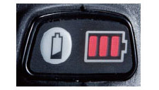 バッテリ残容量表示付(3段階)