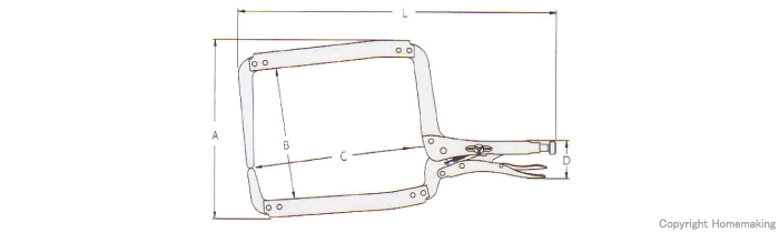 アーウィン ワイドロッキングCクランプ 18DR::T18DR|ホームメイキング