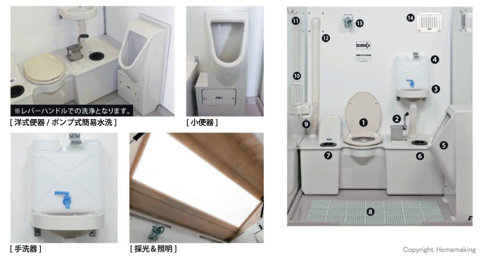 ⊥・ﾊﾏﾈﾂ 仮設ﾄｲﾚ ｲｸｽ ﾎﾟﾝﾌﾟ式簡易水洗 小便：TU-IXF4SS-SA∴∴<br> 通販 