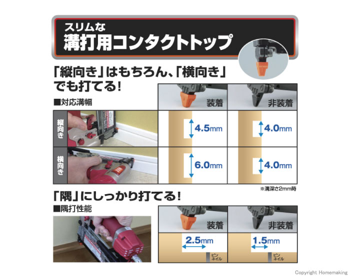 溝打用コンタクトトップ