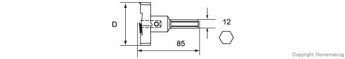 STAR-M No.28K 超硬替刃式座堀錐 カッター 55mm: 他:28K-C550|ホーム