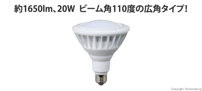 HATAYA 20W LED電球(広角タイプ) 口金E26::LDR20N-H110|ホームメイキング【電動工具・大工道具・工具・建築金物