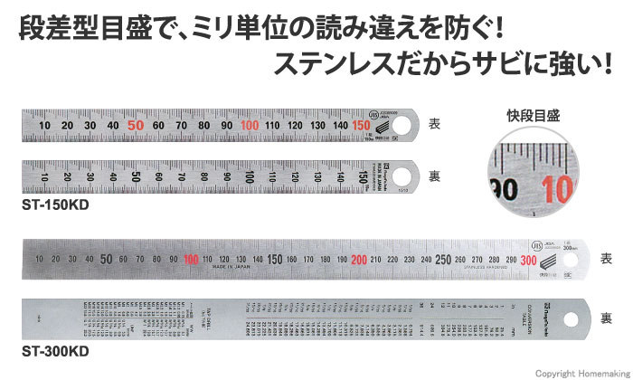 ステンスケール　快段目盛