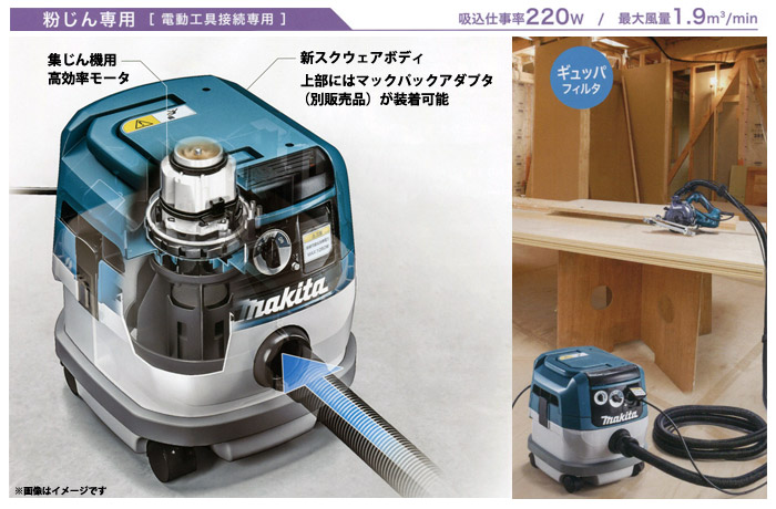 ☆品☆ makita マキタ 粉じん専用 集じん機 VC0830 100V ホース付き 8L 電動工具連動 業務用 集塵機 掃除機 63725