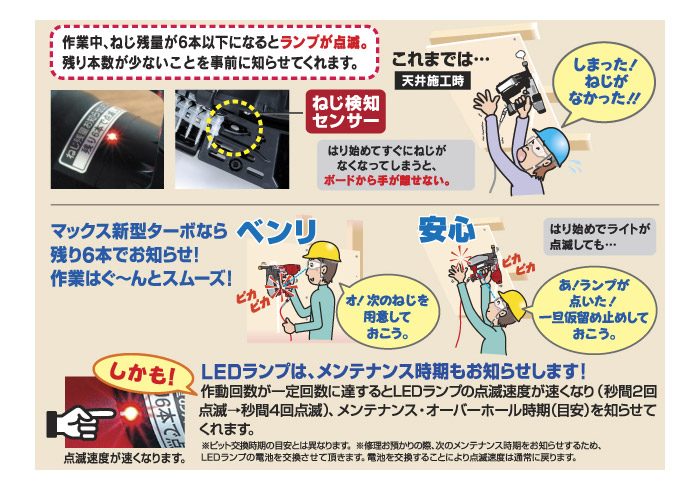 MAX ねじ打機 高圧ターボドライバ 【木下地専用41mm】 クールグレー