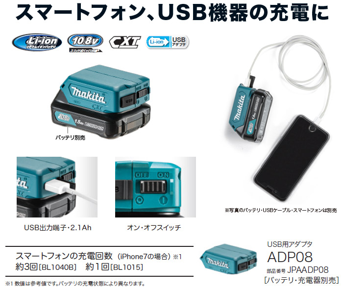USB用アダプタ ADP08