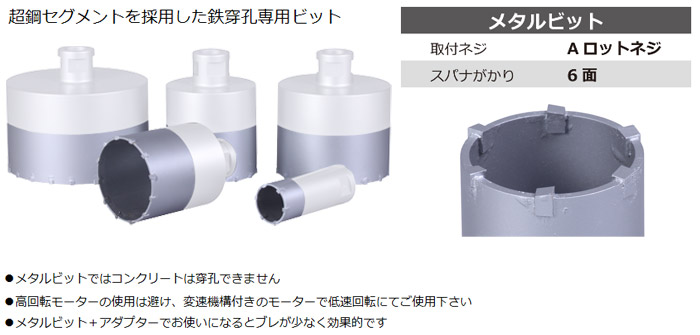 シブヤ シブヤ(SHIBUYA) ダイヤモンドビット メタルビット(刃のみ) 7インチ 電動工具