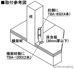 タナカ シナーコーナー 床合板仕様 1箱(50個入)::AA1575|ホーム