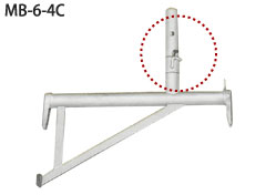 KYC 一側足場部材 狭幅ブラケット φ42.7mm×600mm: 他:MB-6-4C