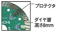 ダイヤモンドカッター(プロテクトタイプ)乾式