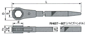 片口ラチェットレンチ(強力型)