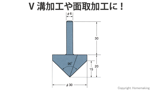 V溝ルータ