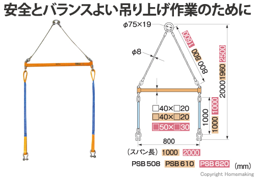 安全とバランスよい吊り上げ作業のために