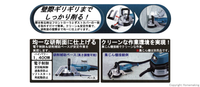 格安店 工具屋 まいど マキタ Makita 電子コンクリートカンナ PC5001C